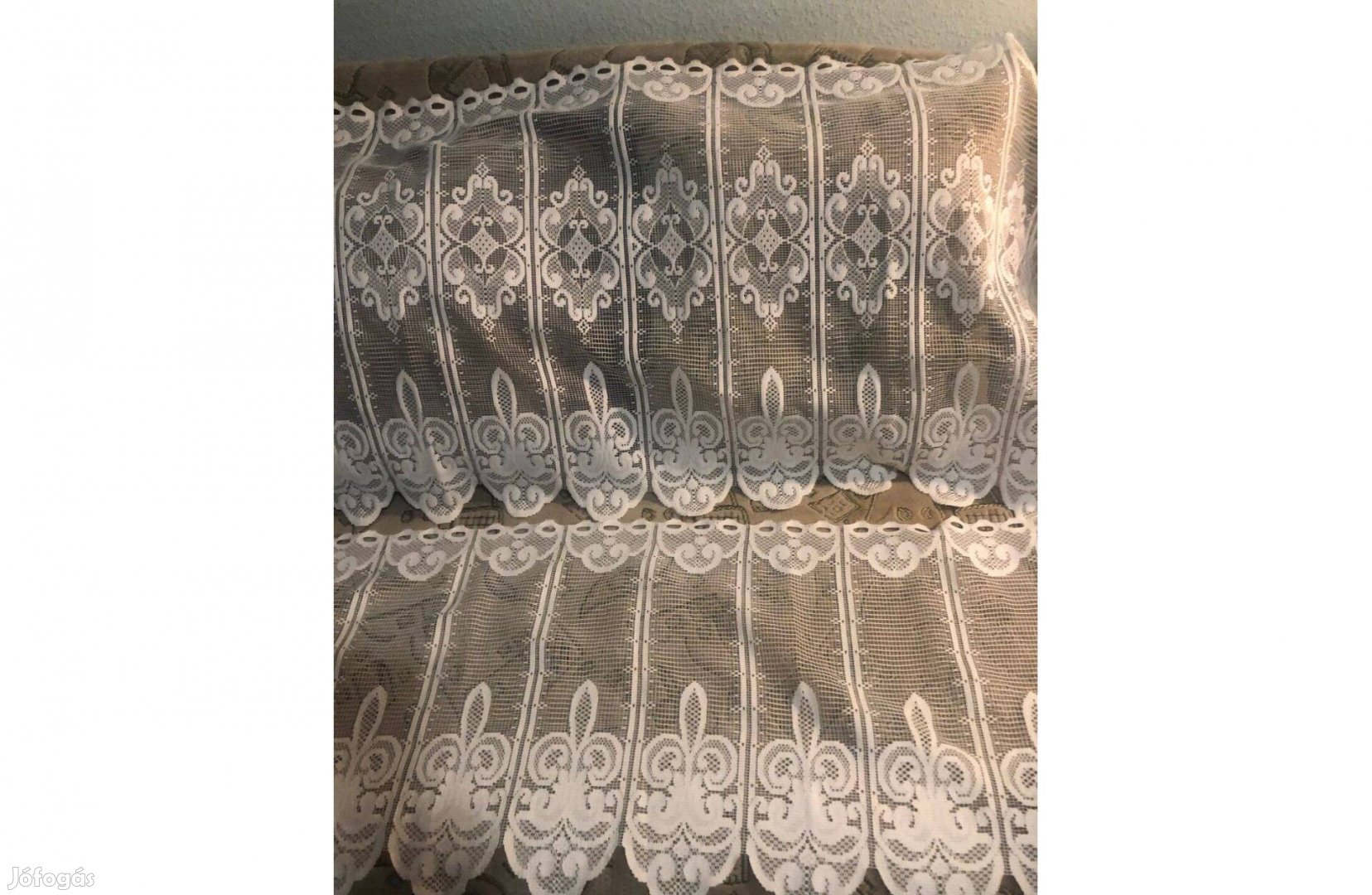 Minőségi 2 részes függöny kiszsobába-konyhába hossza 140cm