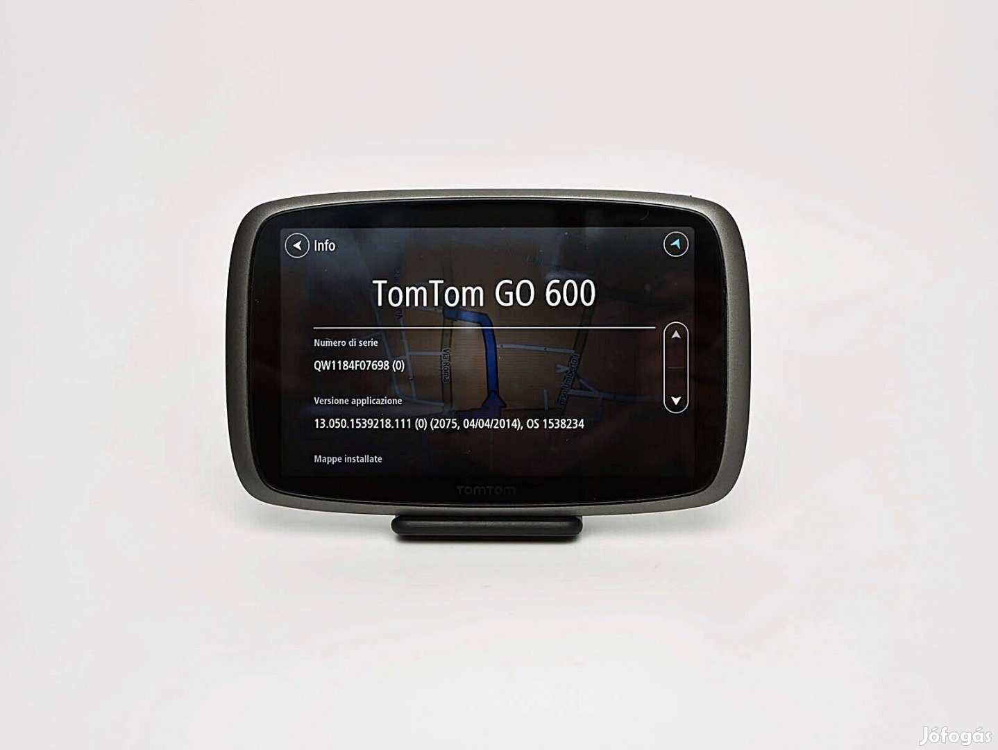 Minőségi 6" GPS Tomtom GO 600 navigáció 2024 élettartam ingyen Full EU
