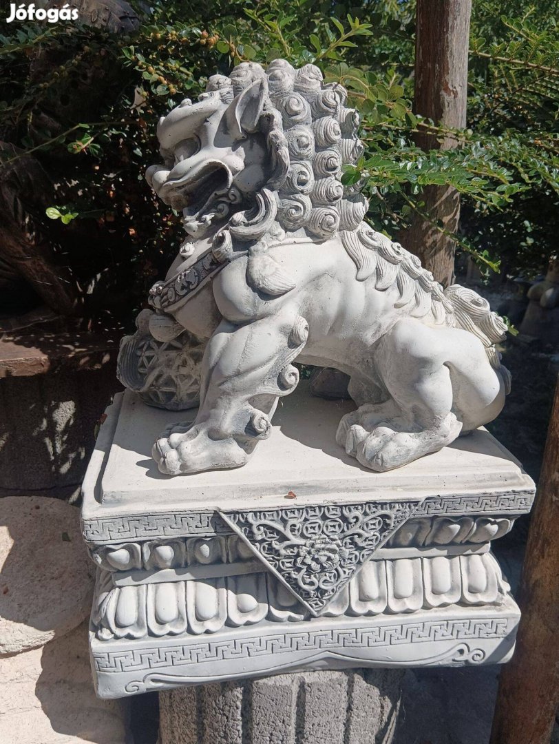 Minőségi Fóó oroszlán kutya Egzotikus kerti szobor Fagyálló