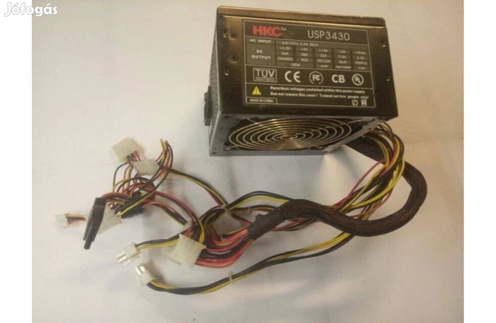 Minőségi HKC USP3430 430W-os pc tápegység szinte új