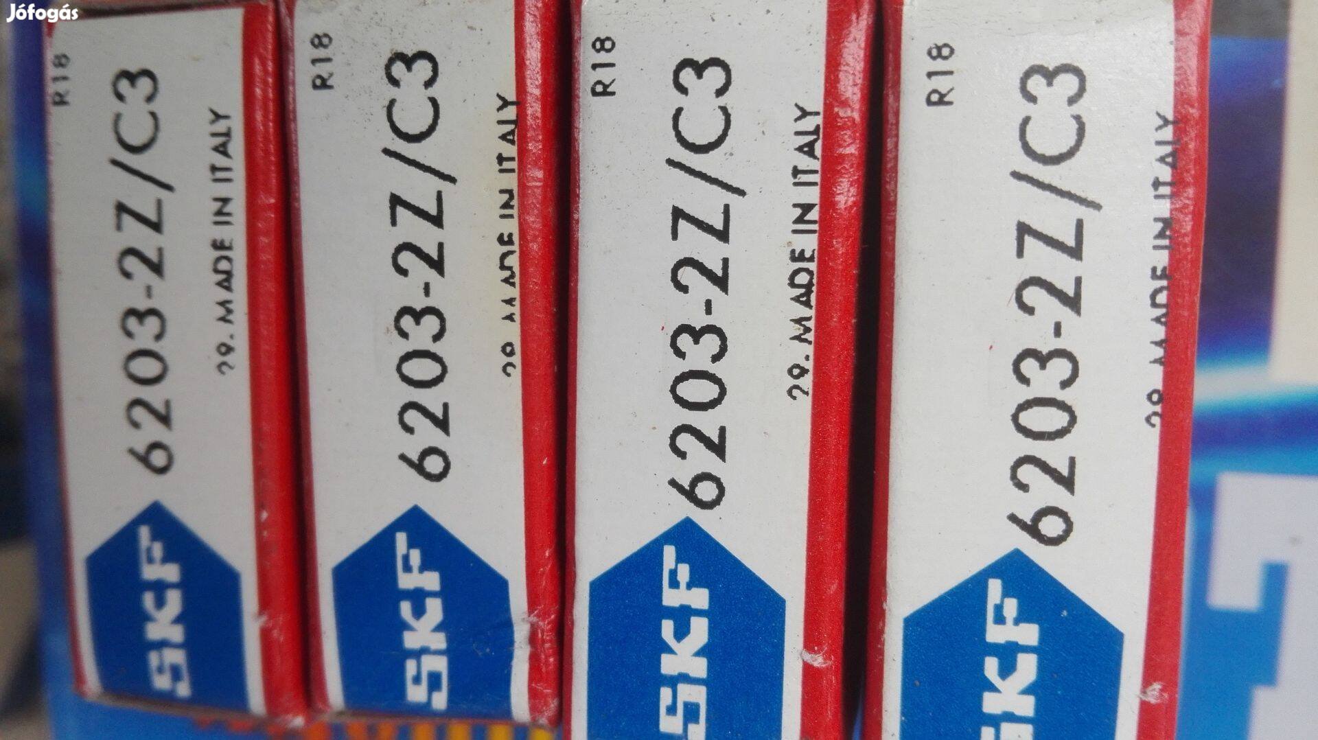 Minőségi SKF 6203 2Z/C3 csapágy 4 db