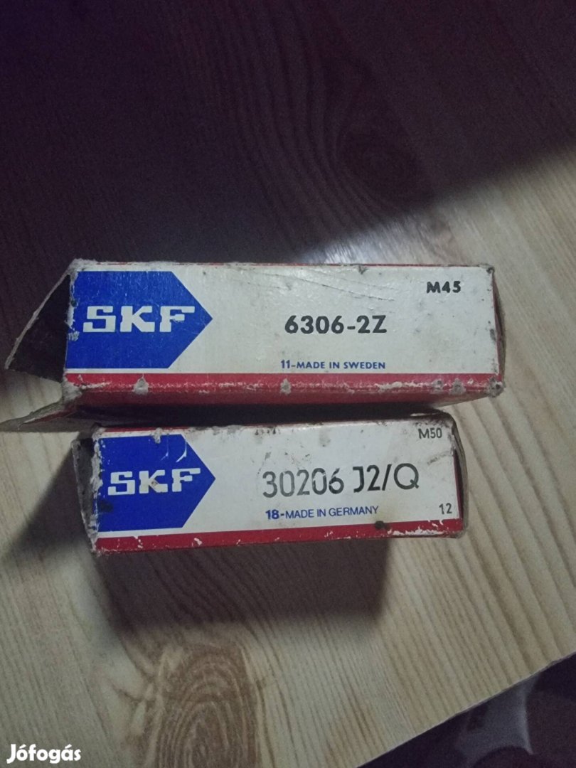 Minőségi SKF 6306-2Z és SKF 30206J2/Q  csapágy 