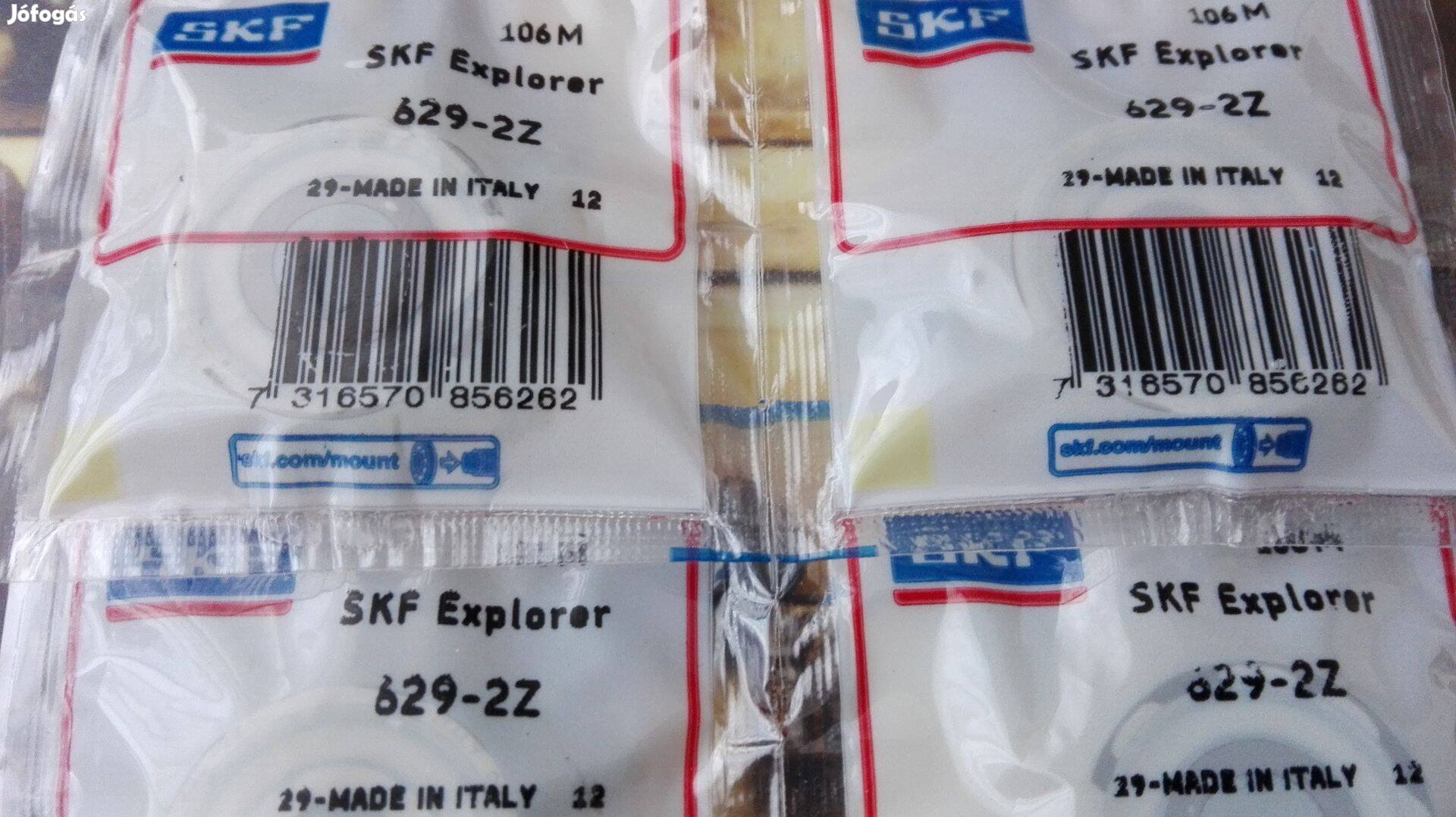 Minőségi SKF csapágy 629-es 2Z 4 db