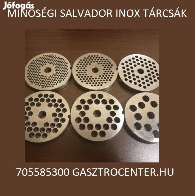 Minőségi Salvador Inox acél Rosta tárcsa lyuktárcsa szabvány 12-es hús