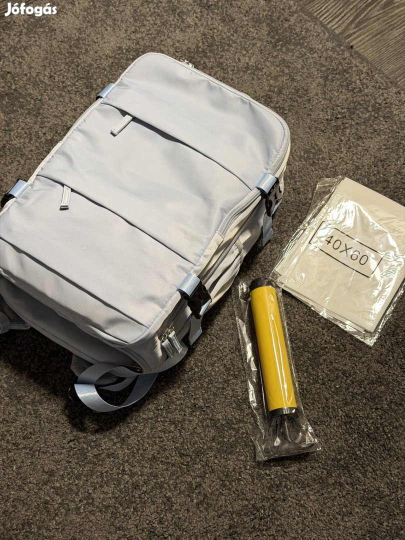 Minőségi Vákuum zsákos hátizsák 402520cm, kék, wizz air