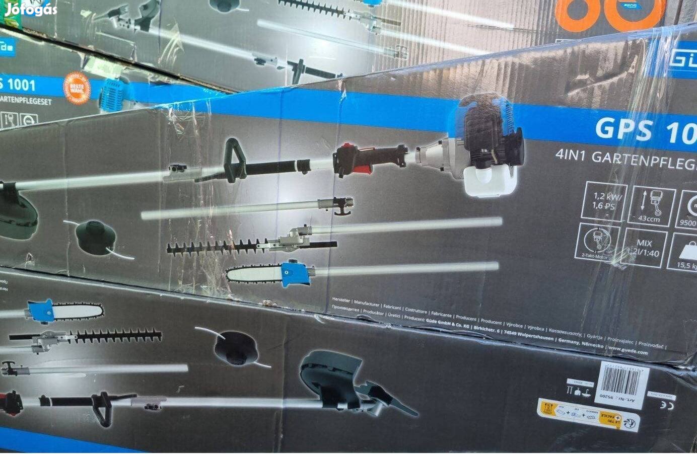 Minőségi, 4az1-ben benzines kertápoló szett, multifunkciós kerti gép