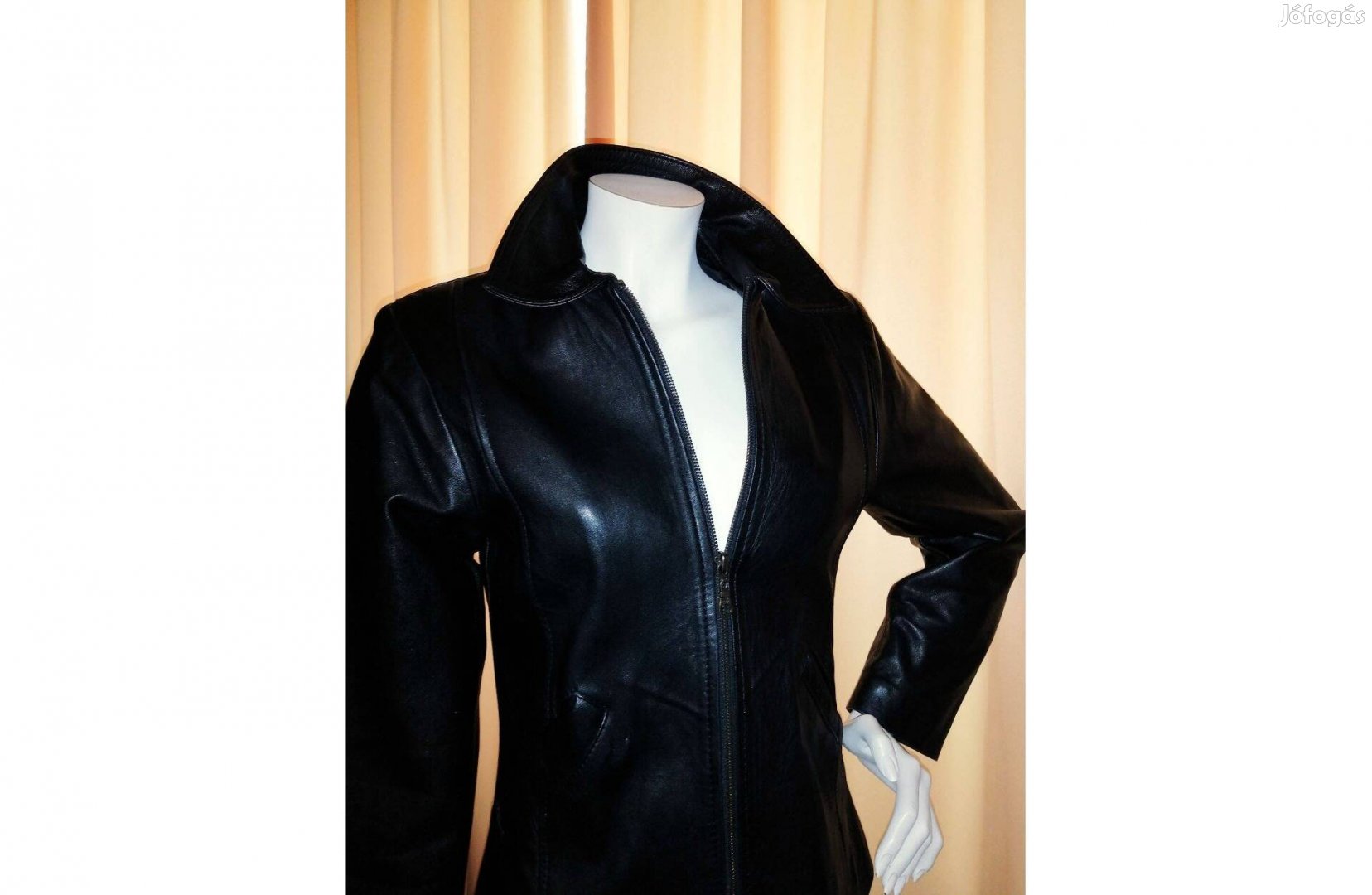 Minőségi " Amara Cuir" valódi vastag puha bőr női kabát , dzseki