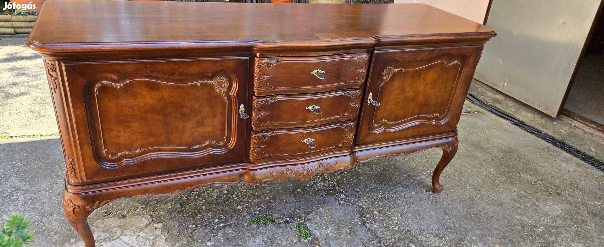 Minőségi chippendale komód-szekrény 160 cm széles Warrings