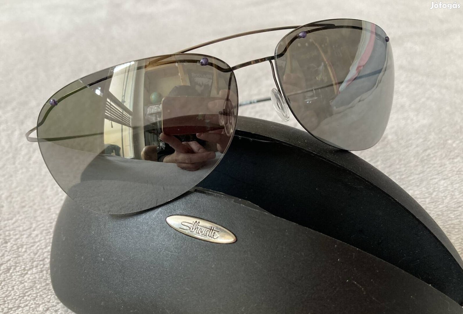 Minőségi ultrakönnyű titán Silhouette ffi napszemüveg sport