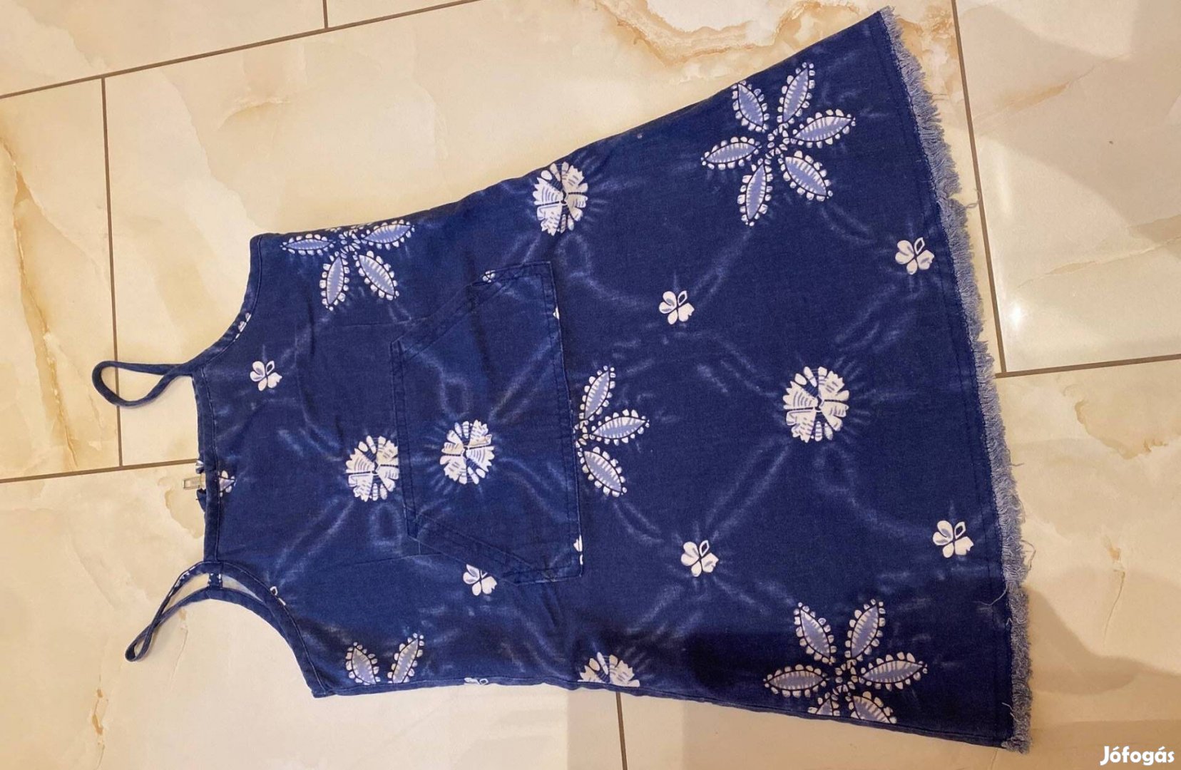 Mintás Next farmerruha 110 cm magas kislány