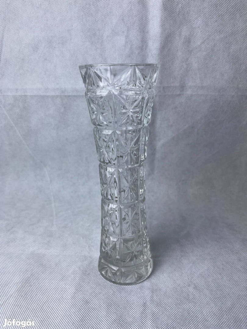 Mintás üveg váza