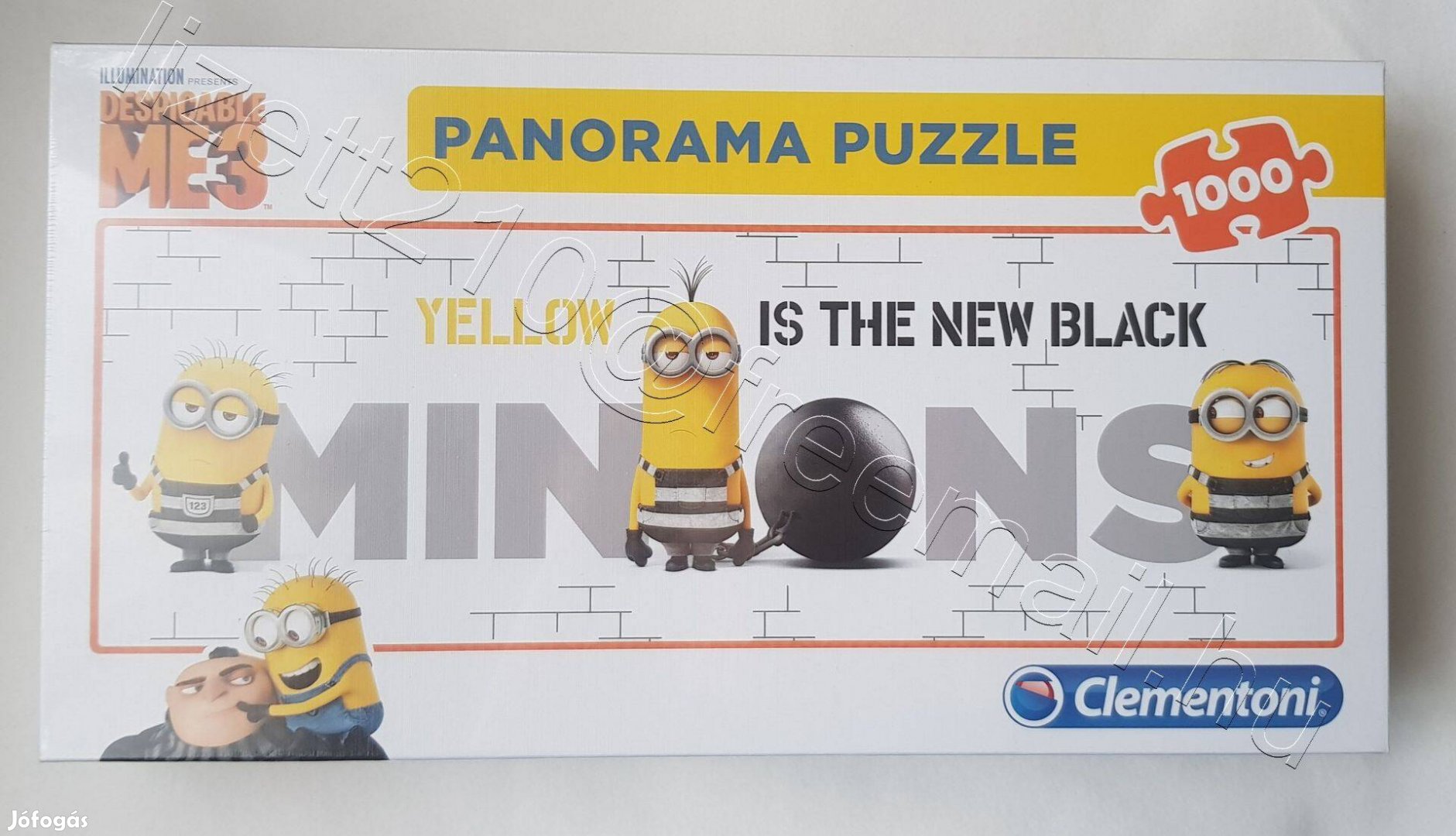 Minyonok puzzle 1000 db-os panoráma Yellow is the new black