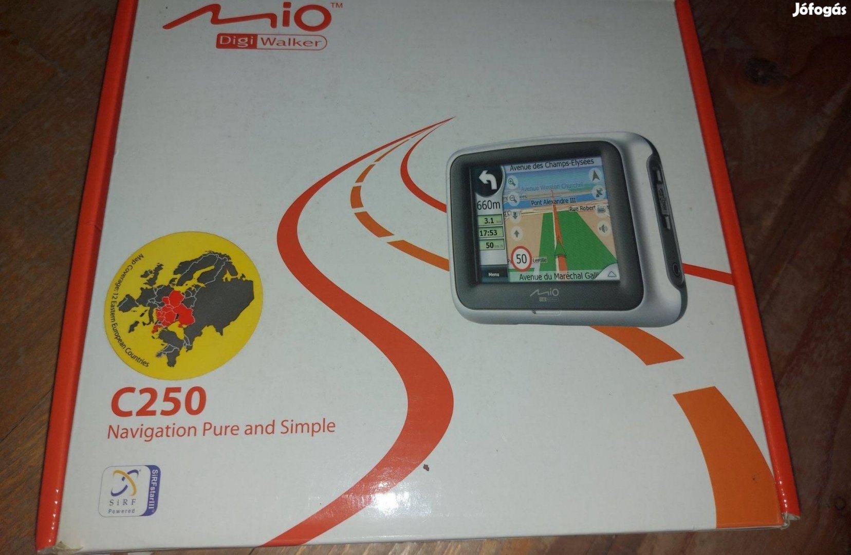 Mio C250 GPS teljes dobozában Teljes Europa térkép 17eFt Veszprém i.sz