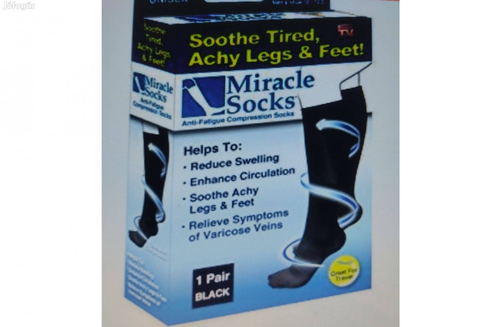 Miracle Socks Kompressziós zokni - 1 pár Új(Siófok