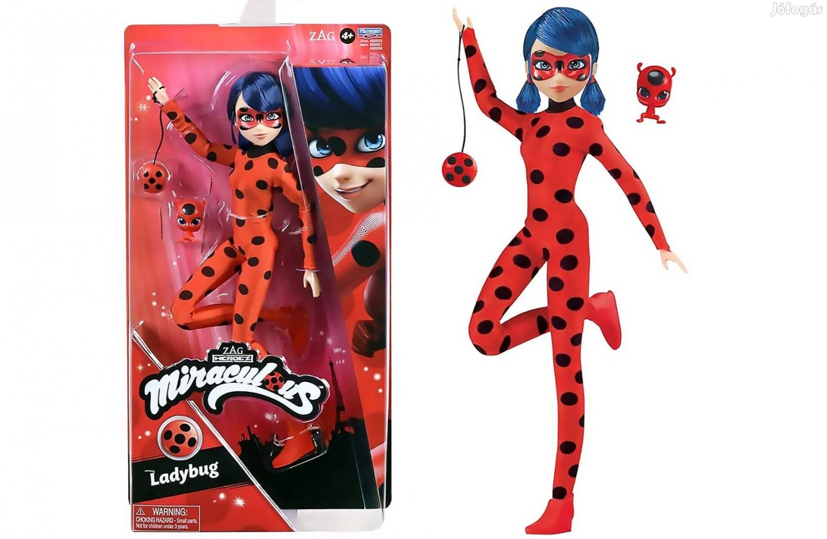 Miraculous Ladybug Katicabogár alap baba 26 cm Bandai