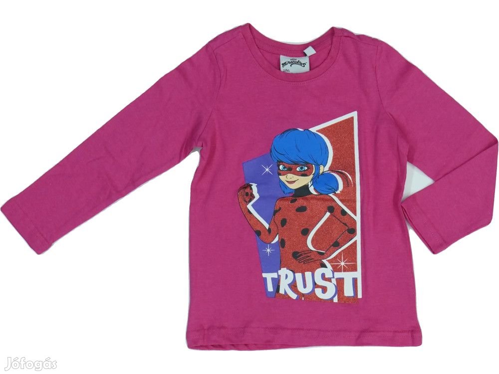 Miraculous Ladybug Új (címkés) Lány Hosszú ujjú felső (Méret: 104)