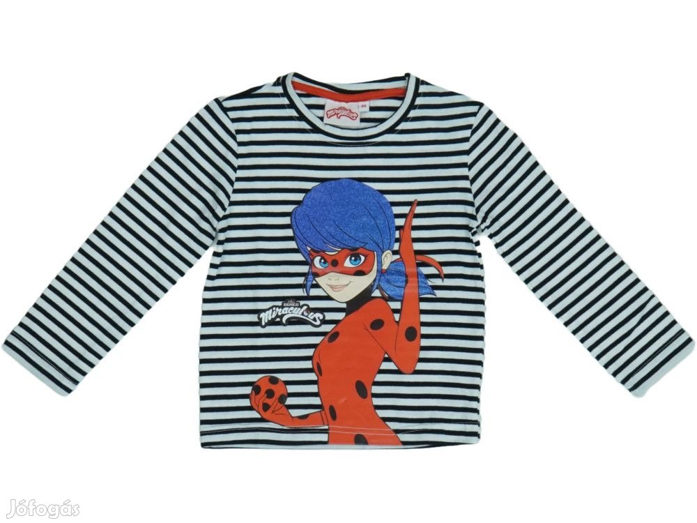 Miraculous Ladybug Új (címkés) Lány Hosszú ujjú felső (Méret: 104)