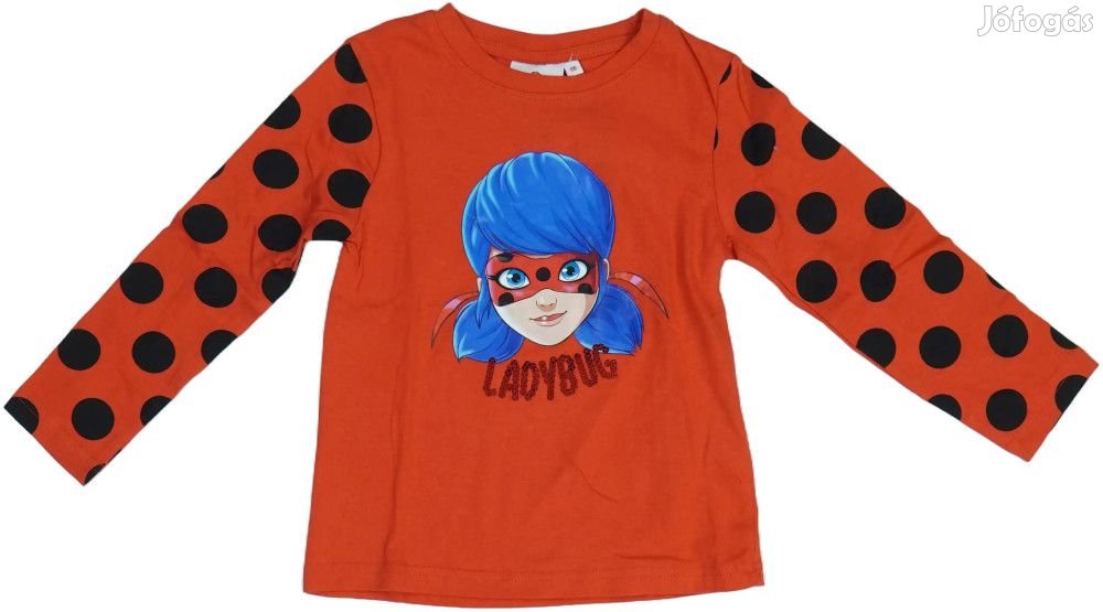 Miraculous Ladybug Új (címkés) Lány Hosszú ujjú felső (Méret: 110)