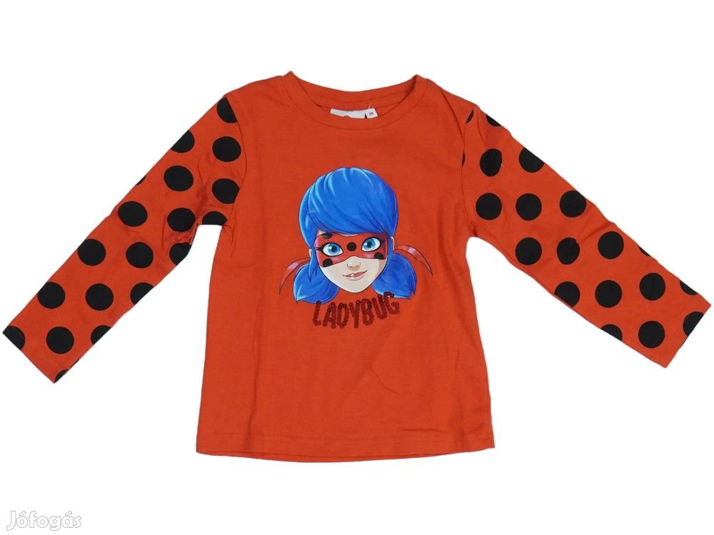 Miraculous Ladybug Új (címkés) Lány Hosszú ujjú felső (Méret: 110)