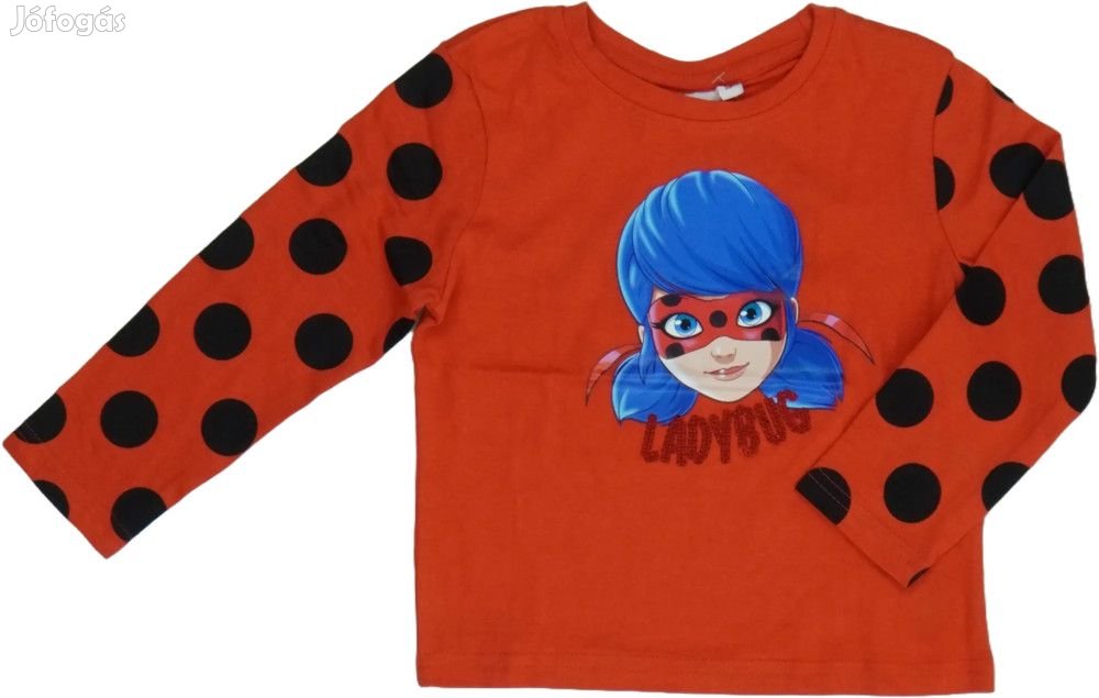 Miraculous Ladybug Új (címkés) Lány Hosszú ujjú felső (Méret: 116)