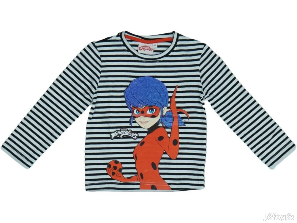 Miraculous Ladybug Új (címkés) Lány Hosszú ujjú felső (Méret: 122)