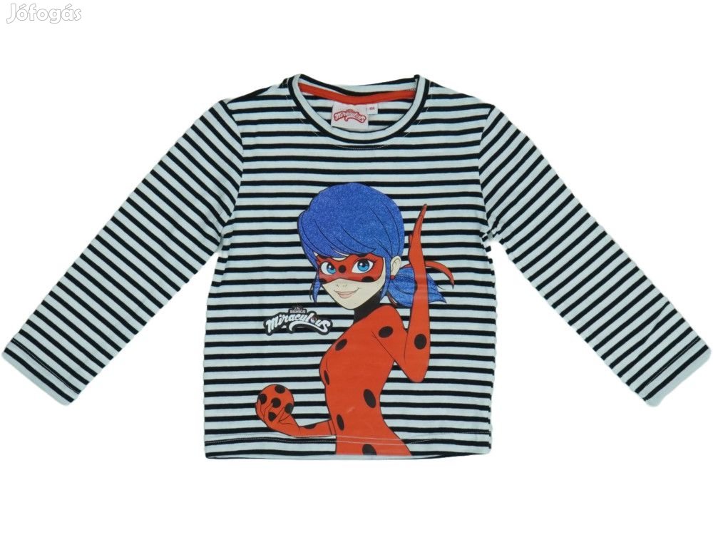 Miraculous Ladybug Új (címkés) Lány Hosszú ujjú felső (Méret: 128)