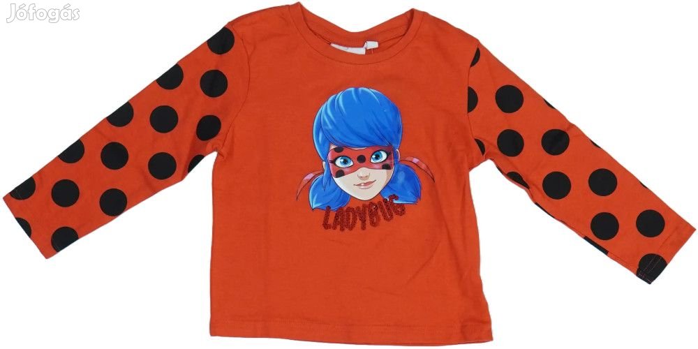 Miraculous Ladybug Új (címkés) Lány Hosszú ujjú felső (Méret: 98)