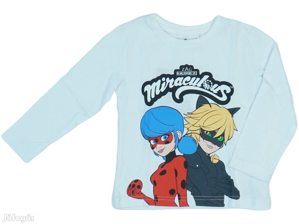 Miraculous Ladybug Új (címkés) Lány Hosszú ujjú felső (Méret: 98)