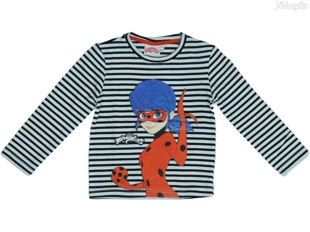 Miraculous Ladybug Új (címkés) Lány Hosszú ujjú felső (Méret: 98)