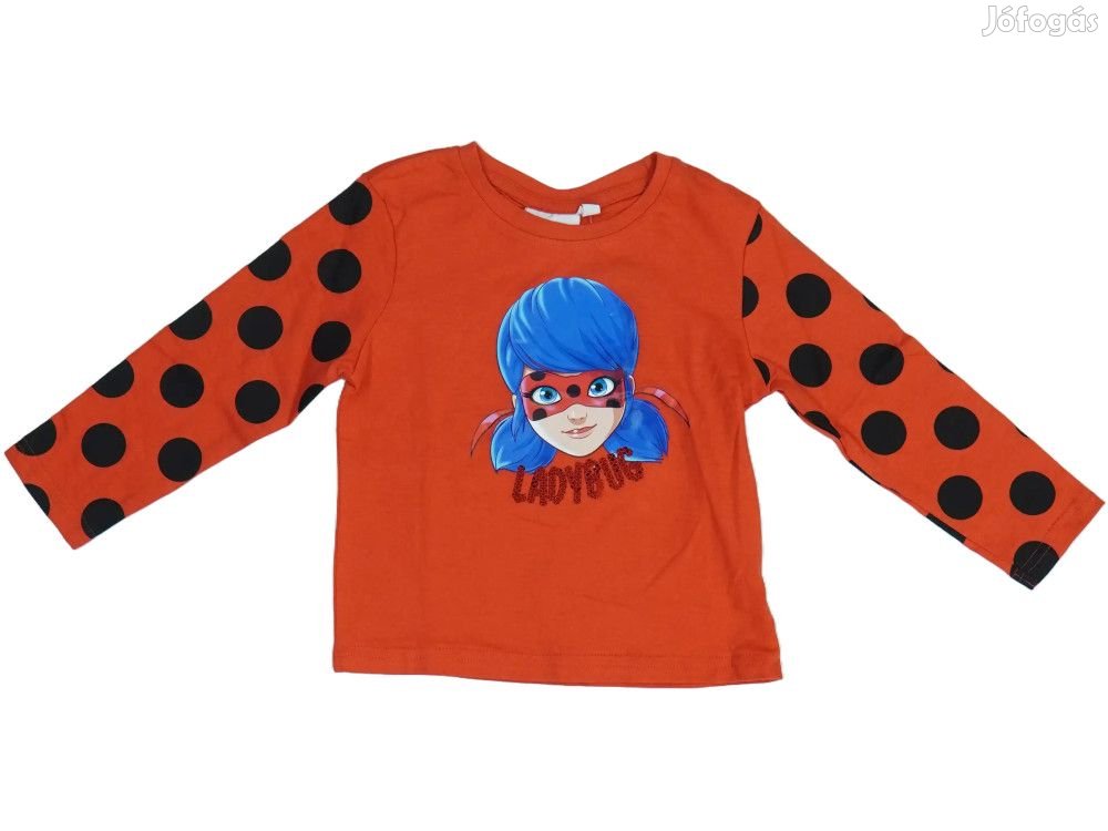 Miraculous Ladybug Új (címkés) Lány Hosszú ujjú felső (Méret: 98)