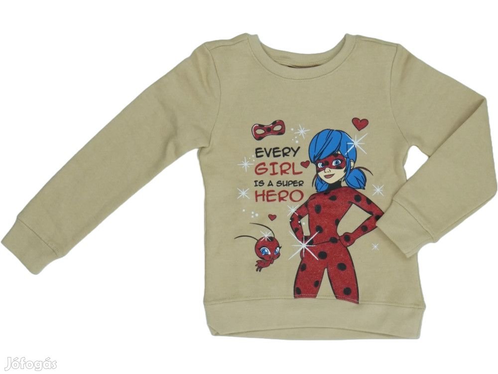 Miraculous Ladybug Új (címkés) Lány Pulóver (Méret: 104)