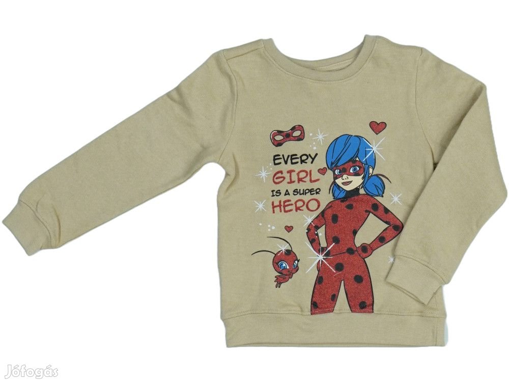 Miraculous Ladybug Új (címkés) Lány Pulóver (Méret: 116)