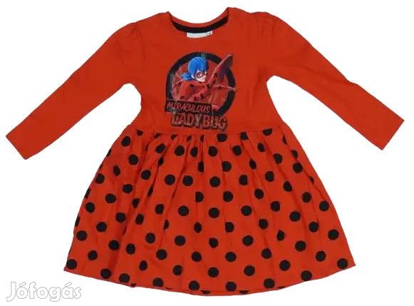 Miraculous Ladybug Új (címkés) Lány Ruha (Méret: 110)