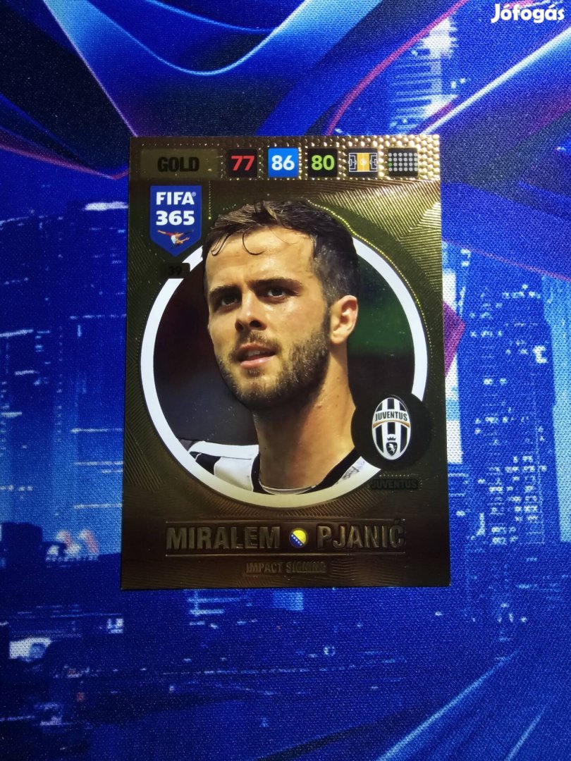 Miralem Pjanic Juventus Limited Edition kártya eladó! 