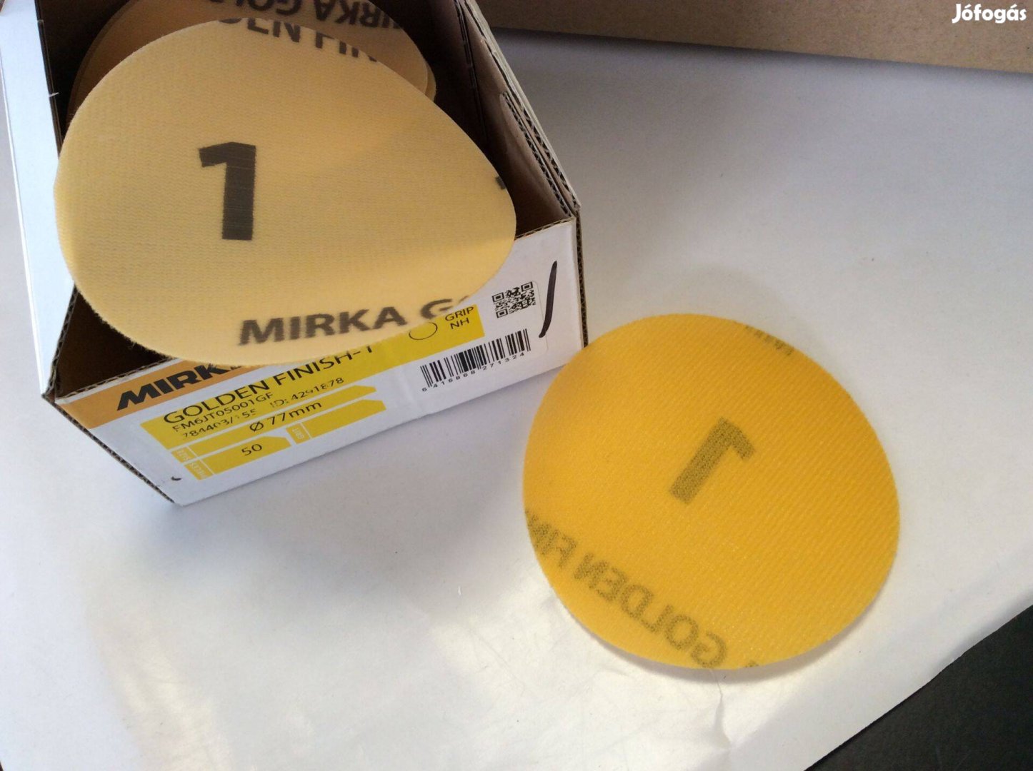 Mirka Golden Finish 1 kör 77mm tépőzáras csiszolópapír P1200-P1500