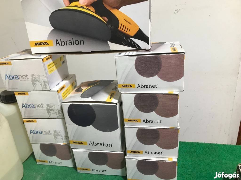 Mirka abranet és abralon csiszolópapírok100 és 125mm méretben