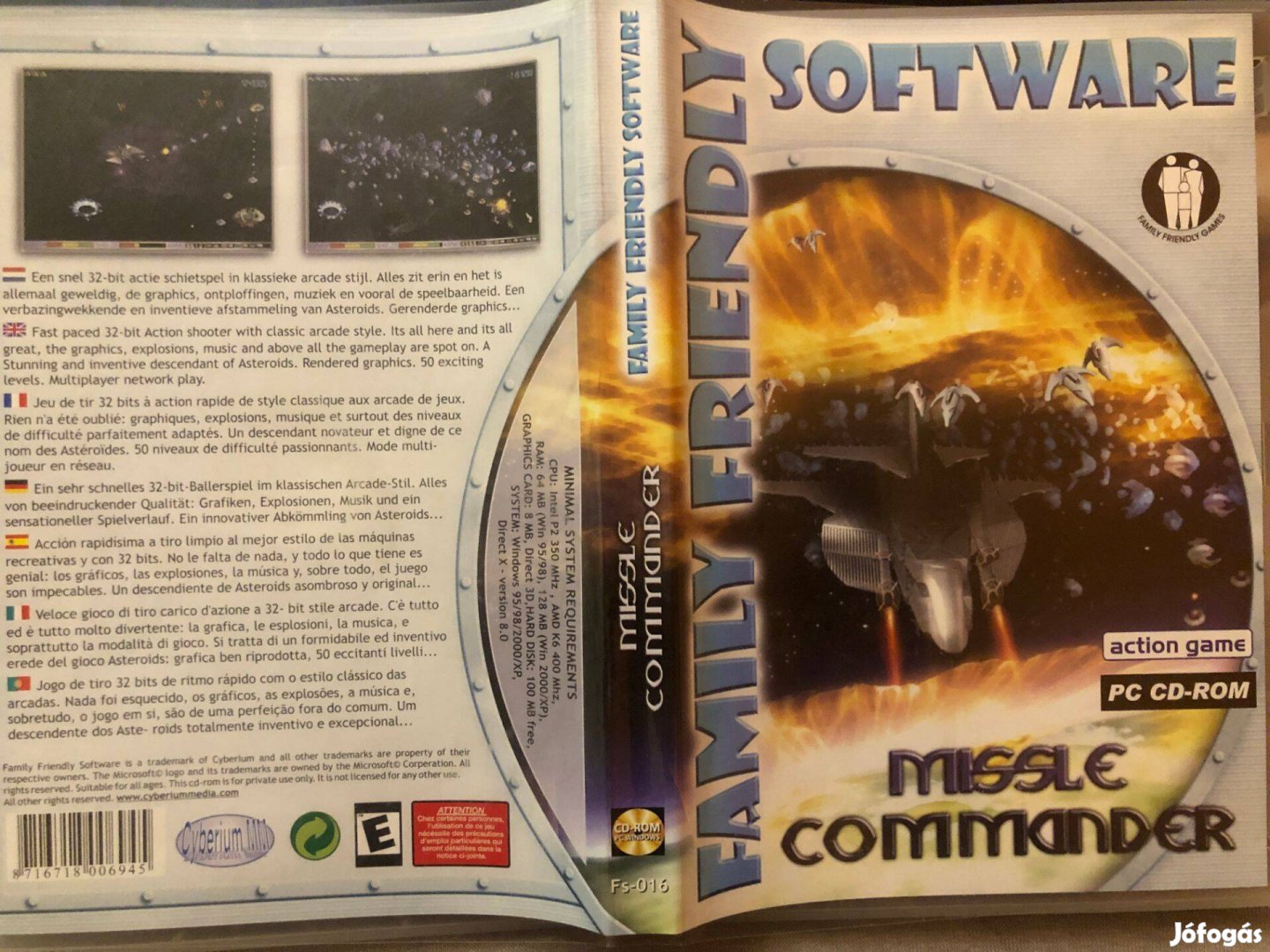 Missle Commander Family Friendly Software PC játék (karcmentes)