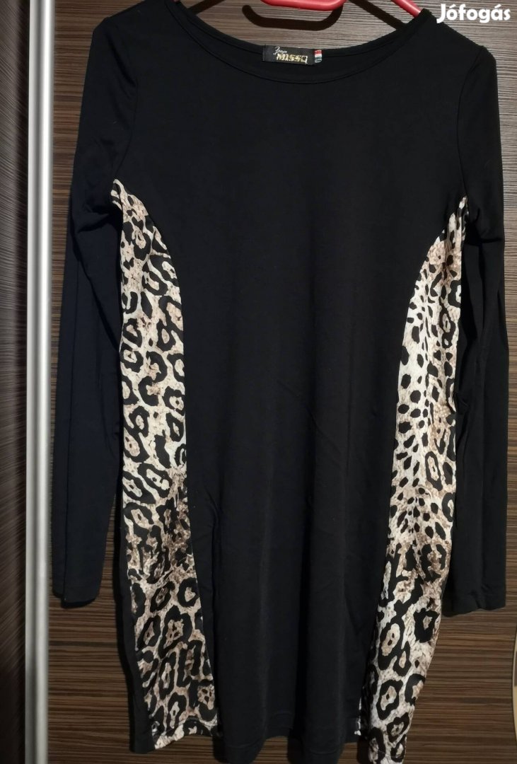 Missq Zsülike oldalt leopárd betétes felsőtunika