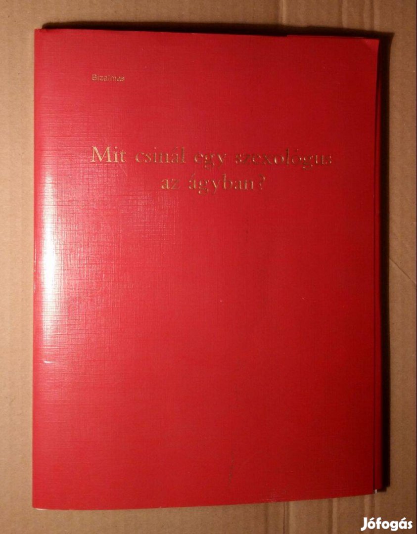 Mit Csinál Egy Szexológus az Ágyban? (1989) foltmentes (6kép+tartalom)