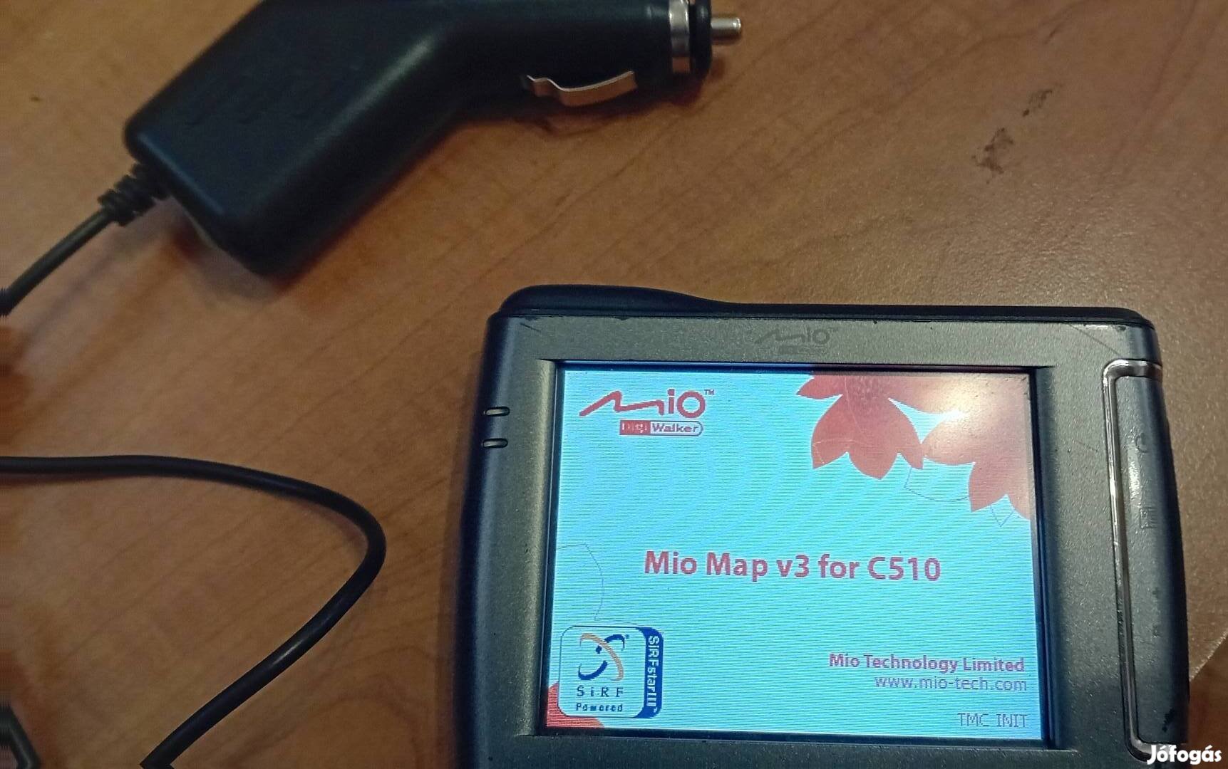 Mitac Mio C510 GPS navigáció szivargyújtós, kihangosító médialejátszó