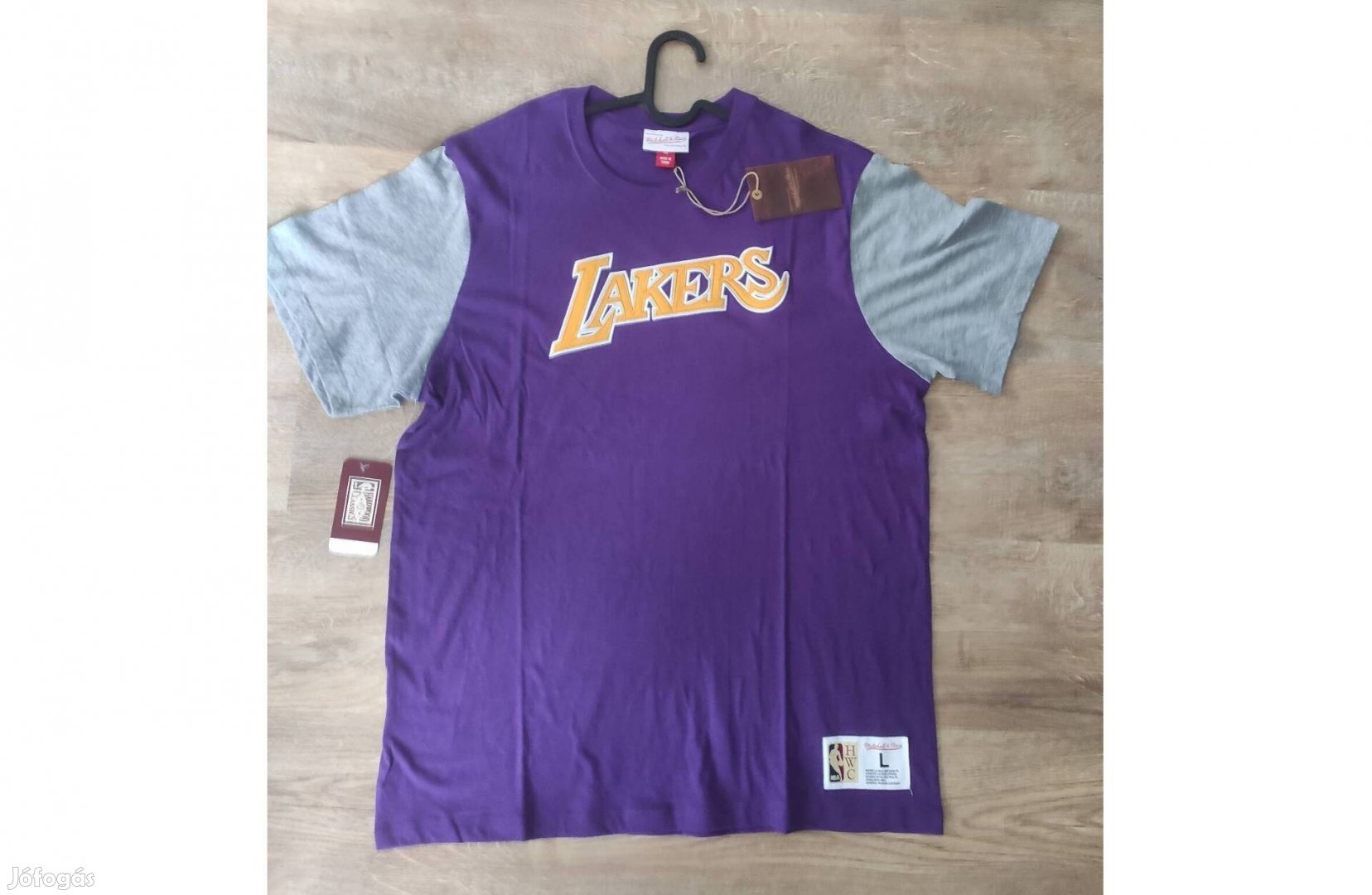Mitchell and Ness NBA Lakers póló, új, L, XL, XXL