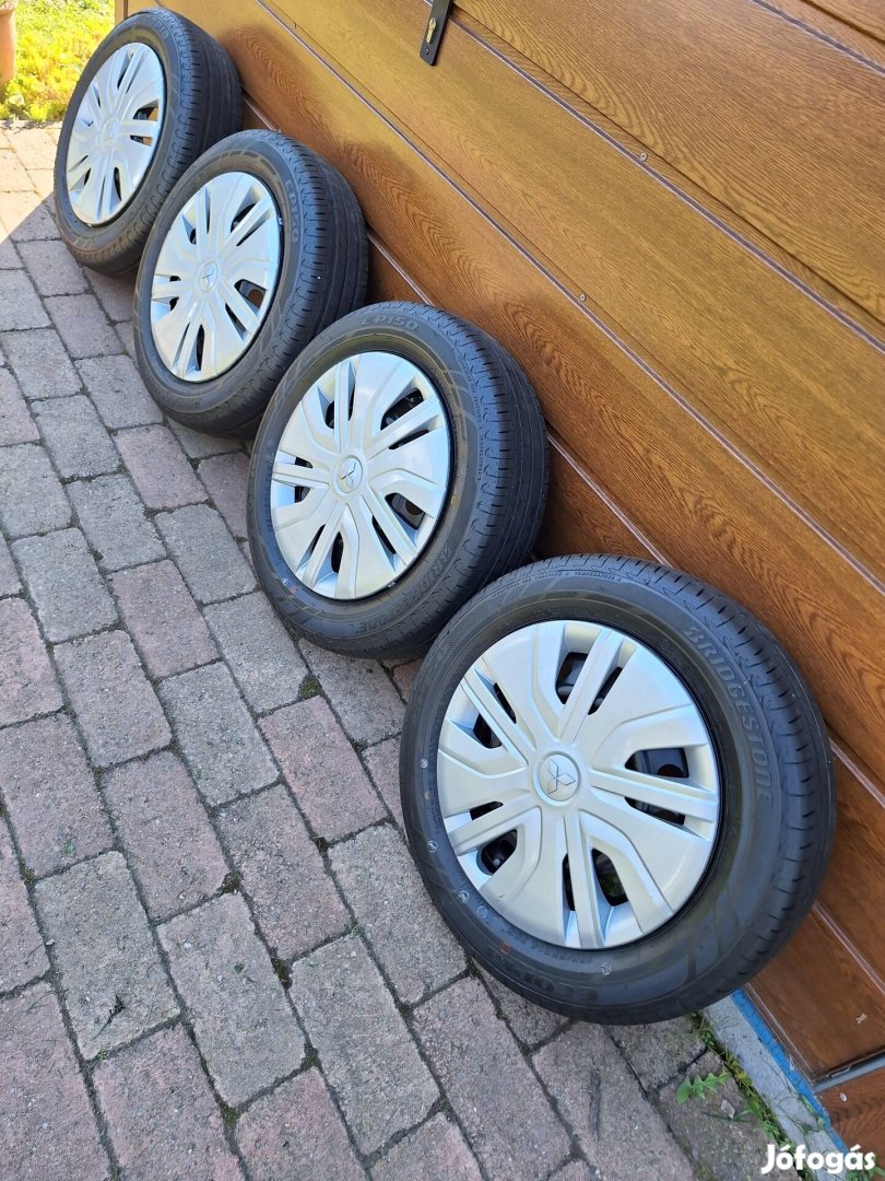 Mitsubishi 4x100 14" acélfelni nyári gumi tpms space star
