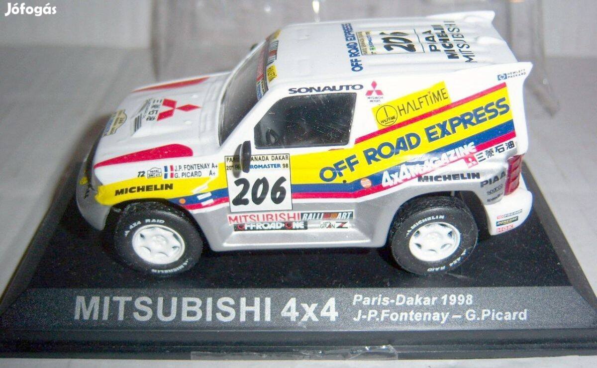 Mitsubishi 4x4 Párizs-Dakar 1998 (Jean-Pierre Fontenay) 1:43 új