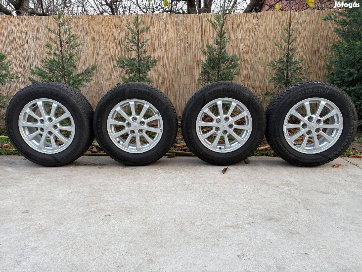 Mitsubishi 5x114.3 16" alufelnik téli gumikkal olcsón