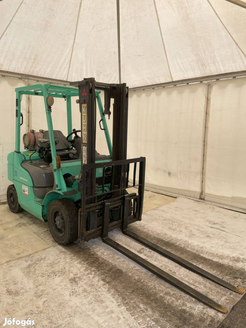 Mitsubishi FG20N egy LPG-üzemű targonca frissen szervizelve!