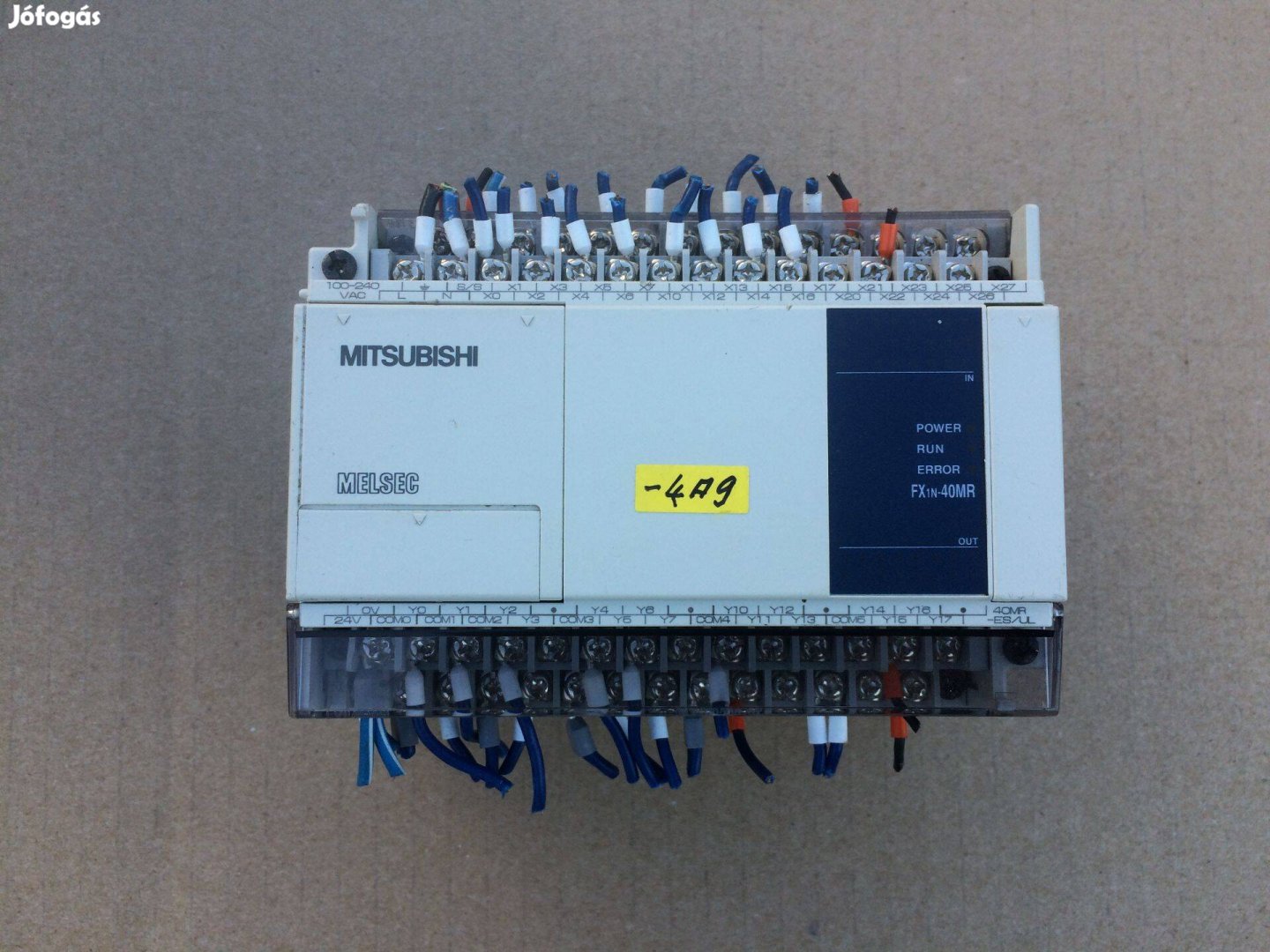 Mitsubishi FX1N40-MR-Es/UL plc vezérlő cnc stb