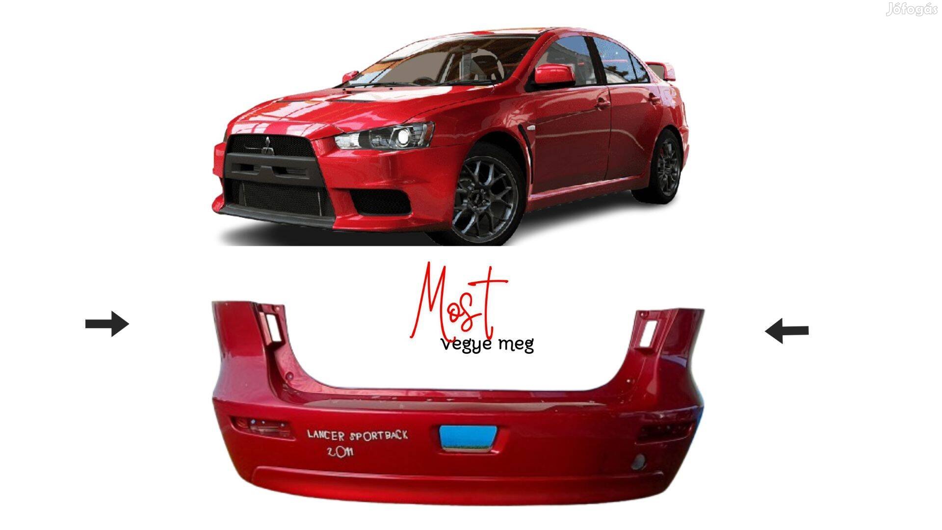 Mitsubishi Lancer Sportback 2011 hátsó lökhárító Cxoa6410B001