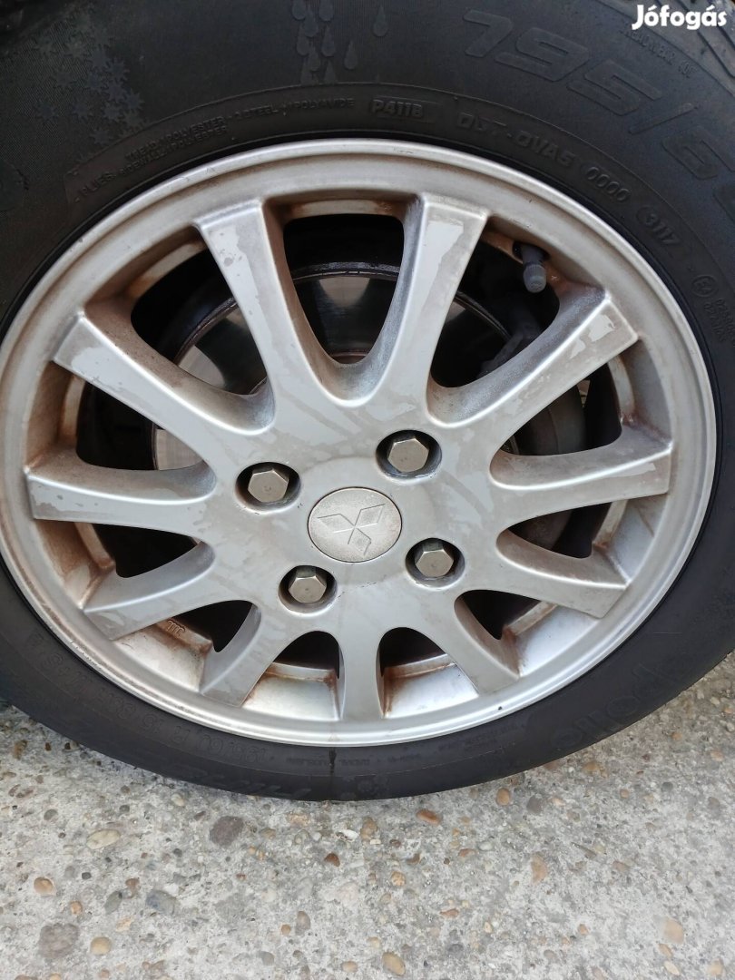 Mitsubishi alufelni szerelt garnitúra 4x114,3x15. 