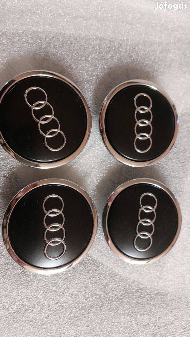 Mmm Új, gyári Audi alufelni kupak 69 mm mattfekete