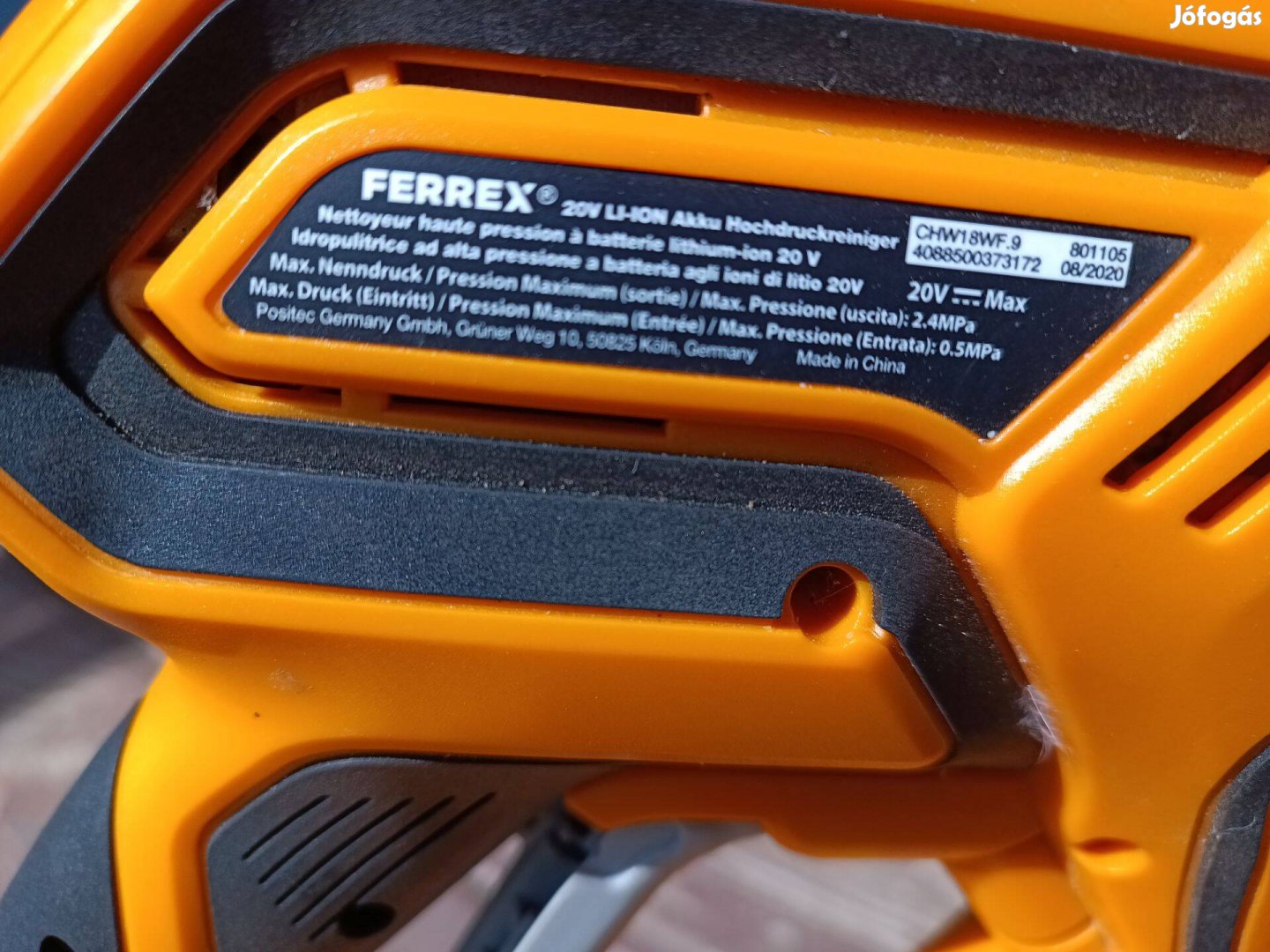 Mobil Akkus Magasnyomású Mosó Ferrex Bárhol használható!